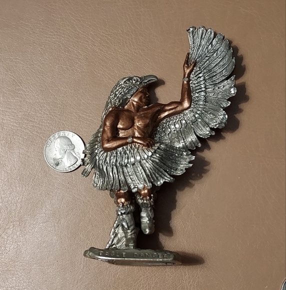 Native American Pewter Eagle Dancer Collectible ARTWORK - Picture 2 of 11